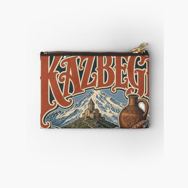 Item preview, Kazbegi Georgia Vintage Type Emblem Travel Art designed and sold by VisualArtsOasis.