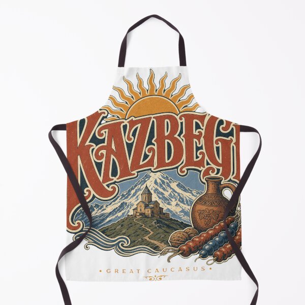 Item preview, Kazbegi Georgia Vintage Type Emblem Travel Art designed and sold by VisualArtsOasis.