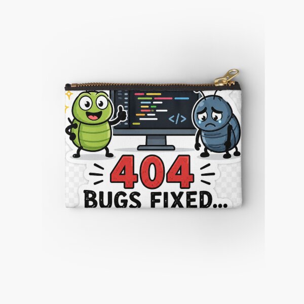 Item preview, 404 Bugs Fixed New Bugs Found designed and sold by CodePaws Creations.