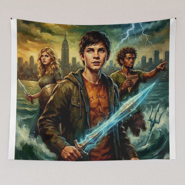 Item preview, Percy Jackson Fantasy Adventure Fine Art Tribute designed and sold by Art's Diner.