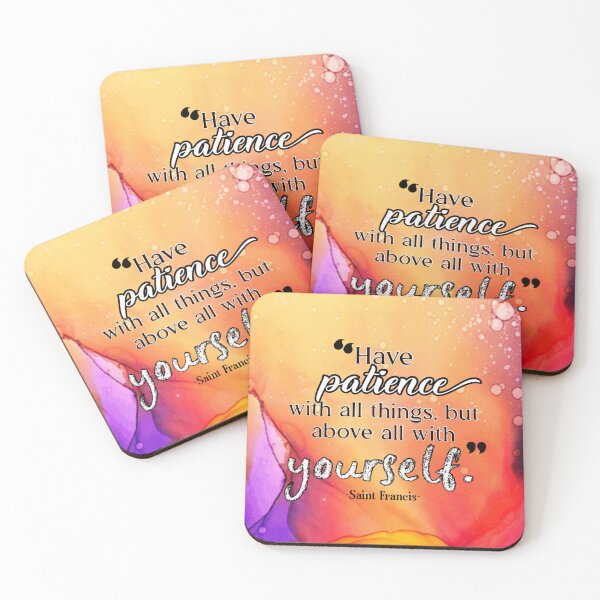 Item preview, Have Patience with Yourself, inspirational quote designed and sold by GiSilver.