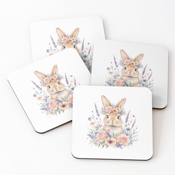 Item preview, bunnies designed and sold by Whimsy Petal and Co..