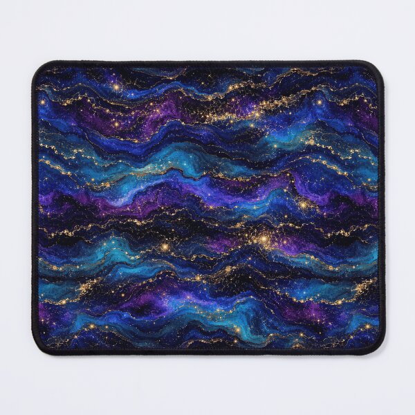 Item preview, Purple Golden Nebula Horizontal Print designed and sold by Inkworksbyshery.