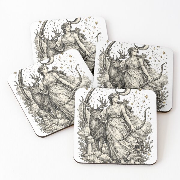 Item preview, Artemis—Huntress Beneath the Crescent Moon designed and sold by ChicClicker.
