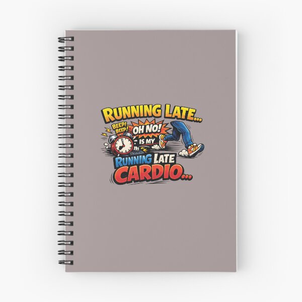 Item preview, Running Late Is My Cardio – Funny Sarcastic Quote T-Shirt designed and sold by Amsafjol.