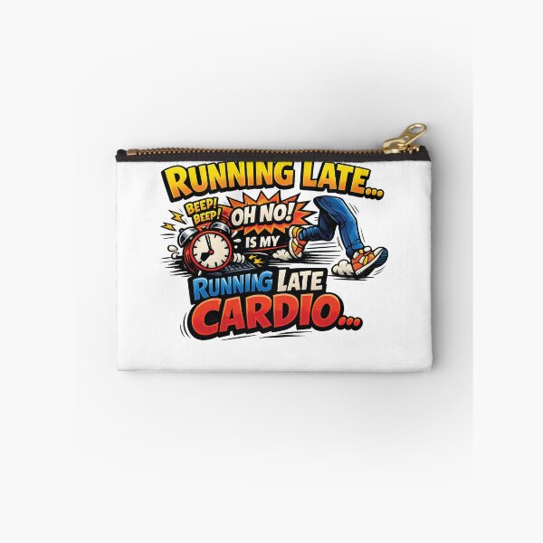 Item preview, Running Late Is My Cardio – Funny Sarcastic Quote T-Shirt designed and sold by Amsafjol.