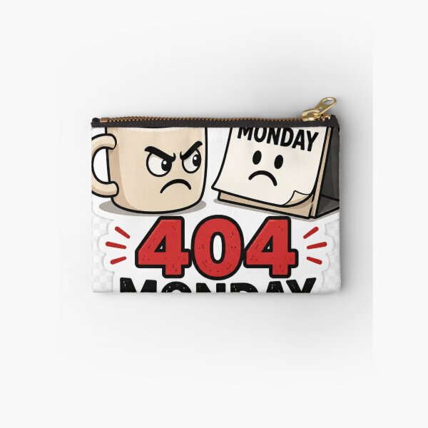 Item preview, 404 Monday Error Funny Sticker designed and sold by CodePaws Creations.