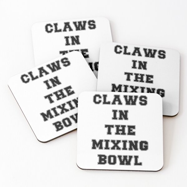 Item preview, Text Typography Claws in the mixing bowl Cat + Baking designed and sold by Typetextstudio.