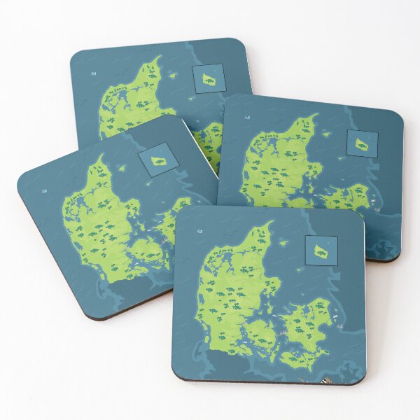 Item preview, Map of Denmark with national butterfly designed and sold by freddoesart.