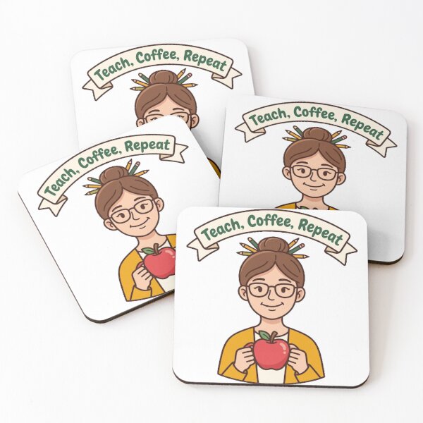 Item preview, Funny Teacher Coffee Apple Mug Back to School Design designed and sold by NeonNerd Studio.