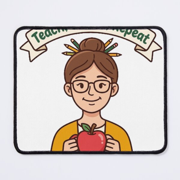 Item preview, Funny Teacher Coffee Apple Mug Back to School Design designed and sold by NeonNerd Studio.
