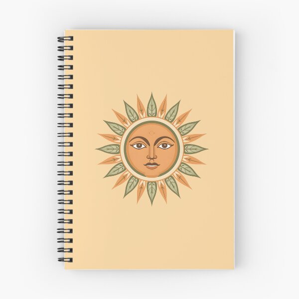 Item preview, Boho Celestial Sun Face Terracotta Sage Green Vector Art designed and sold by crazyhome.