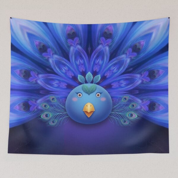 Item preview, Electric Peacock designed and sold by Dancingrabbit Studio.