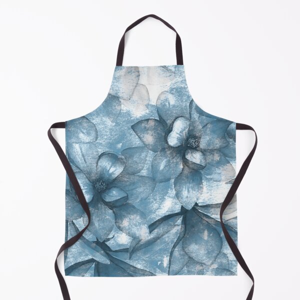 Item preview, Abstract Indigo Floral Blossom Print designed and sold by Jyoti Digital Artist.