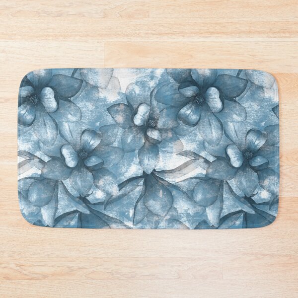 Item preview, ​Abstract Indigo Floral Blossom Print designed and sold by ​Jyoti Digital Artist.