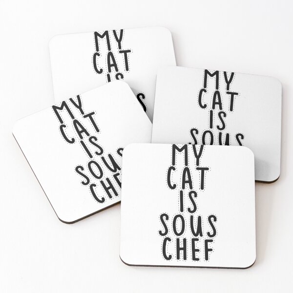 Item preview, Text Typography My cat is sous chef Cat + Baking designed and sold by Typetextstudio.
