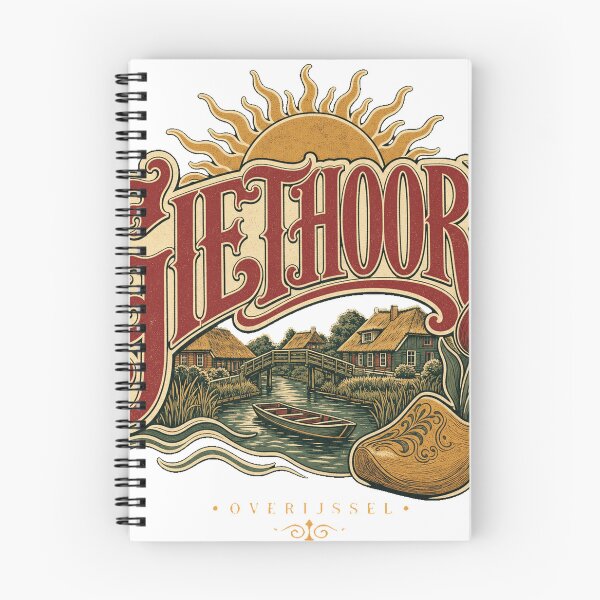 Item preview, Giethoorn Netherlands Vintage Type Emblem Travel Art designed and sold by VisualArtsOasis.