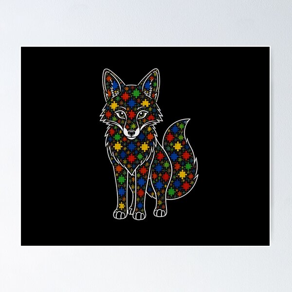 Item preview, Autism Awareness- Red Fox designed and sold by CaptainAutism12.