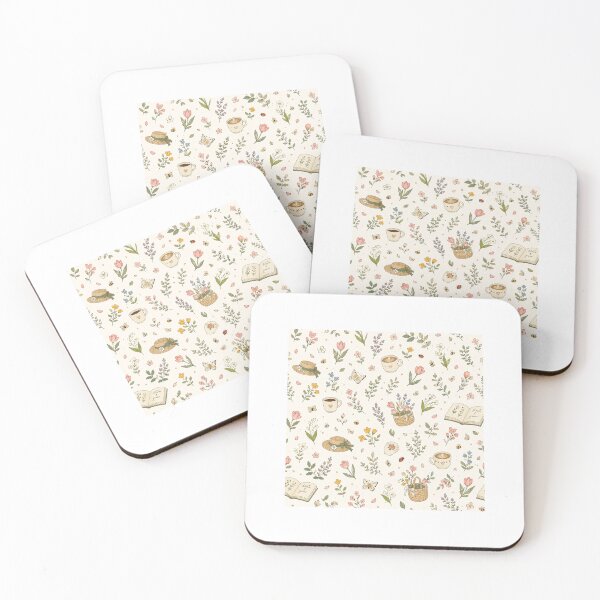 Item preview, Spring Botanical Coffee Pattern | Cottagecore Floral Seamless Design designed and sold by Kaaf's Mart.