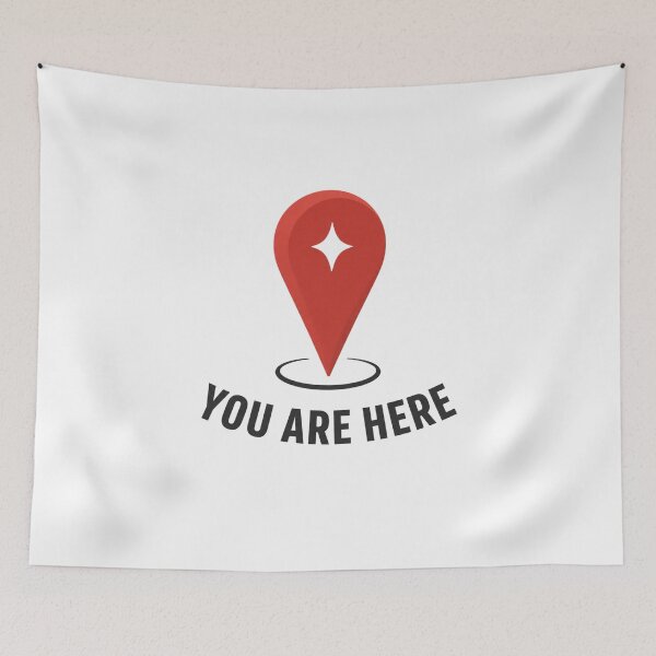Item preview, You Are Here | Minimalist Location Pin for Travelers designed and sold by QuietSpark.
