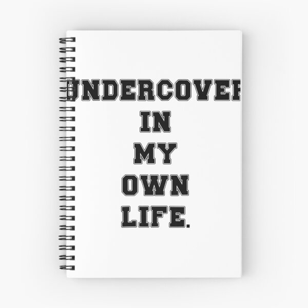 Item preview, Text Typography Undercover in my own life. Awkward Social Humor designed and sold by TypeboldStudio.