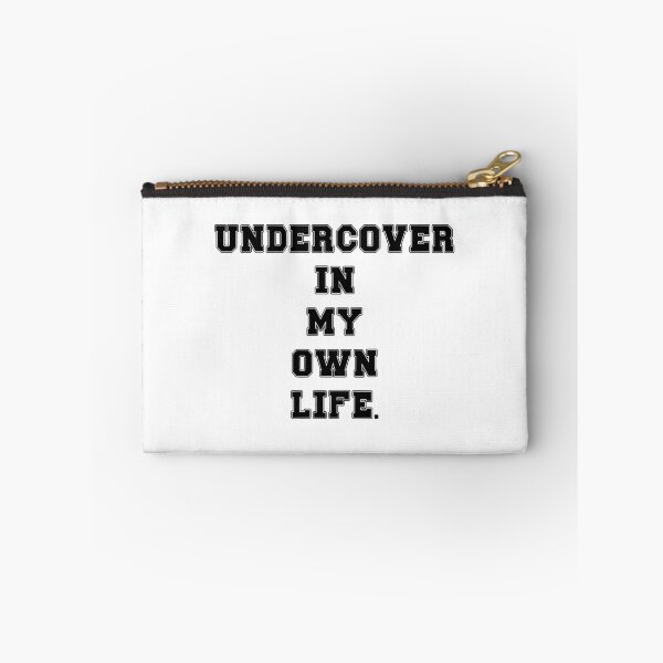 Item preview, Text Typography Undercover in my own life. Awkward Social Humor designed and sold by TypeboldStudio.