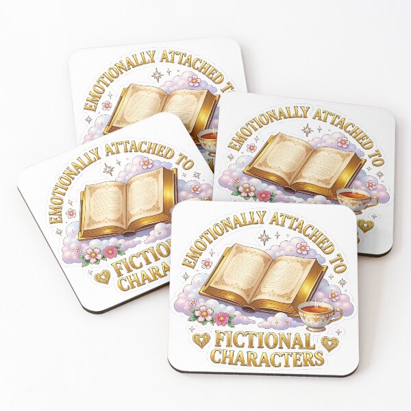 Item preview, Emotionally Attached To Fictional Characters - BookTok Reader Sticker designed and sold by AlruanceStudio.