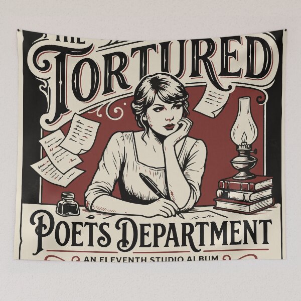 Item preview, The Tortured Poets Department Taylor Swift Vintage Book Art designed and sold by Brexmore3.