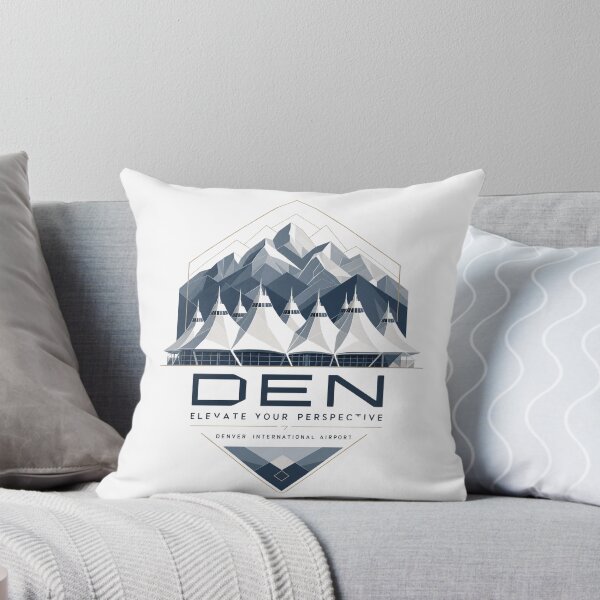 Item preview, DEN Geometric Mountain Art – Elevate Your Perspective – Denver Airport Modern Poster – Colorado Travel Design designed and sold by bobscraze.