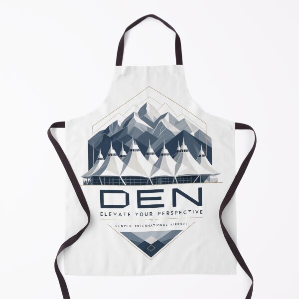 Item preview, DEN Geometric Mountain Art – Elevate Your Perspective – Denver Airport Modern Poster – Colorado Travel Design designed and sold by bobscraze.