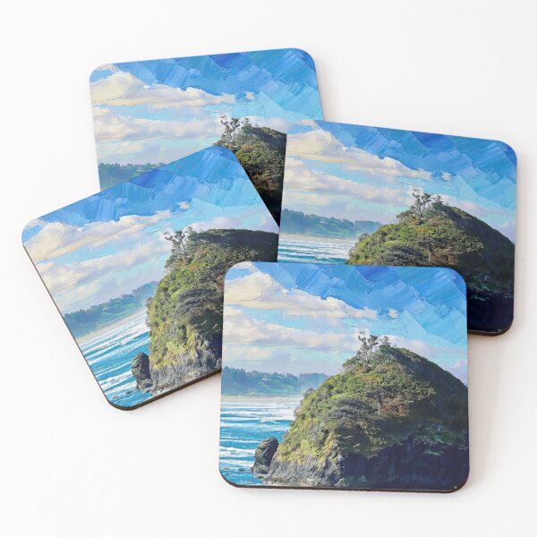 Item preview, Ocean Island Oil Painting designed and sold by Tempraneo Photo.