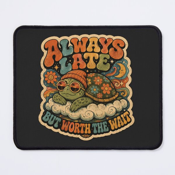Item preview, Retro Turtle Sunglasses Floral Clouds Art designed and sold by palozashop.