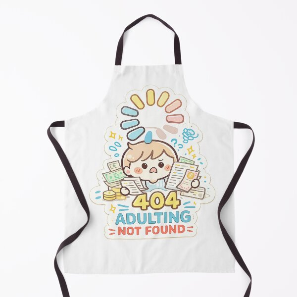 Item preview, 404 Adulting Not Found Sticker designed and sold by CodePaws Creations.
