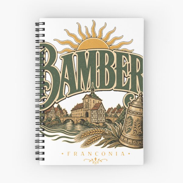 Item preview, Bamberg Germany Vintage Signwriting Travel Design designed and sold by VisualArtsOasis.