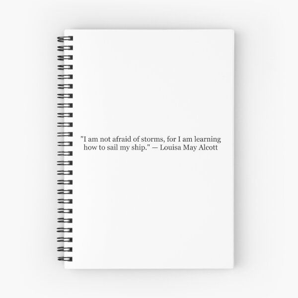 Item preview, I Am Not Afraid of Storms, for I Am Learning How to Sail My Ship | Louisa May Alcott Quote Print | Literary Wall Art designed and sold by The Prose Atelier.