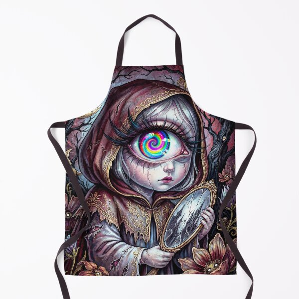 Item preview, Creepy Cute One Eyed Girl Portrait | Fantasy Cyclops Little Girl designed and sold by QQQueen.