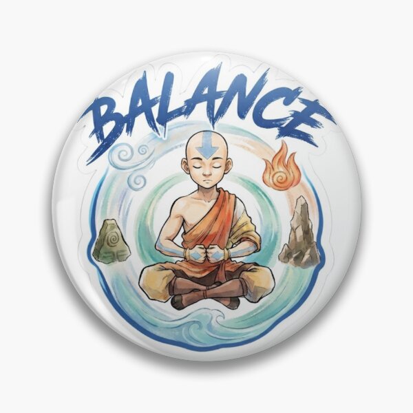 Item preview, Aang Balance Four Elements - Avatar The Last Airbender Cool Sticker⁠ designed and sold by 0Zetgest.