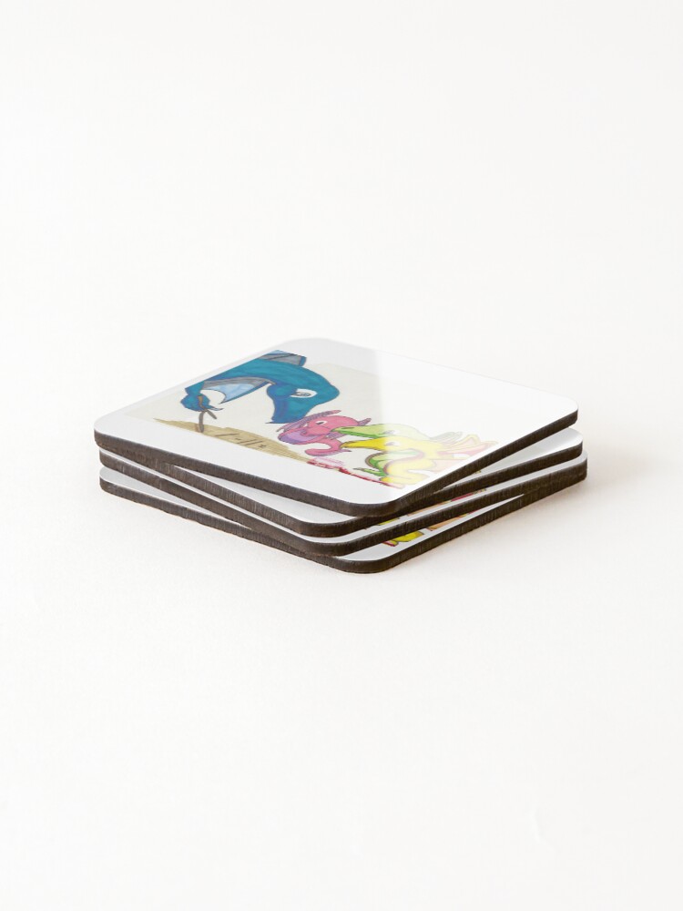 Thumbnail 4 of 5, Coasters (Set of 4), Learning designed and sold by A-P-Ink.