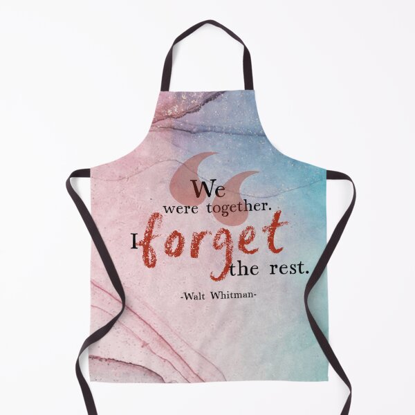 Item preview, We Were Together, Walt Whitman quote designed and sold by GiSilver.