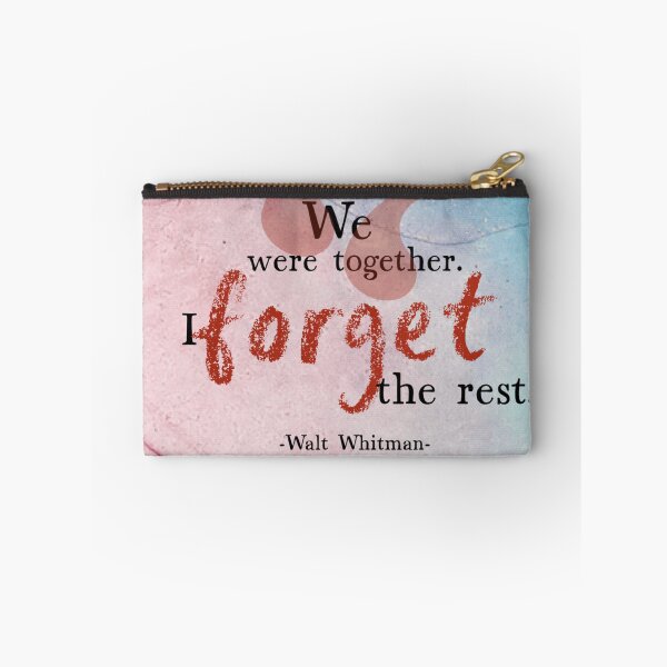 Item preview, We Were Together, Walt Whitman quote designed and sold by GiSilver.