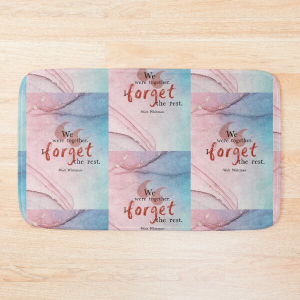 Item preview, We Were Together, Walt Whitman quote designed and sold by GiSilver.