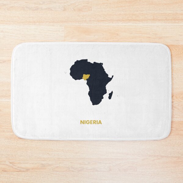 Item preview, Nigeria Highlighted on Africa Map Print designed and sold by Whoopau.