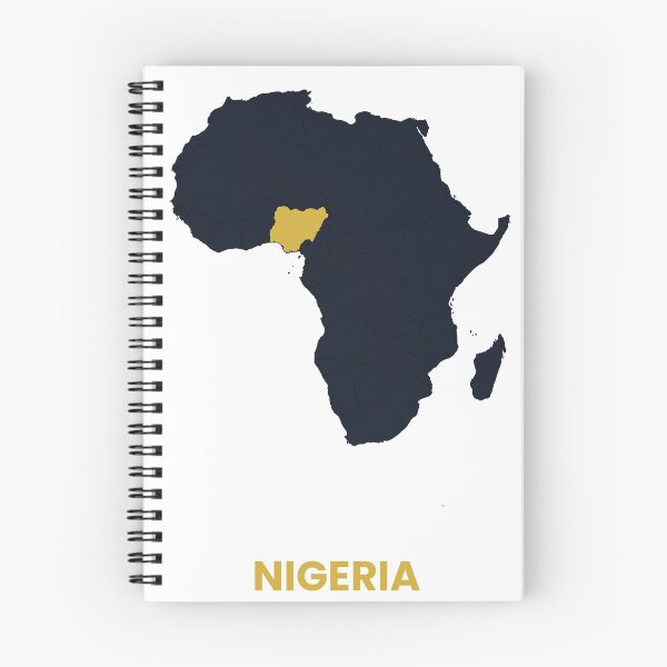 Item preview, Nigeria Highlighted on Africa Map Print designed and sold by Whoopau.