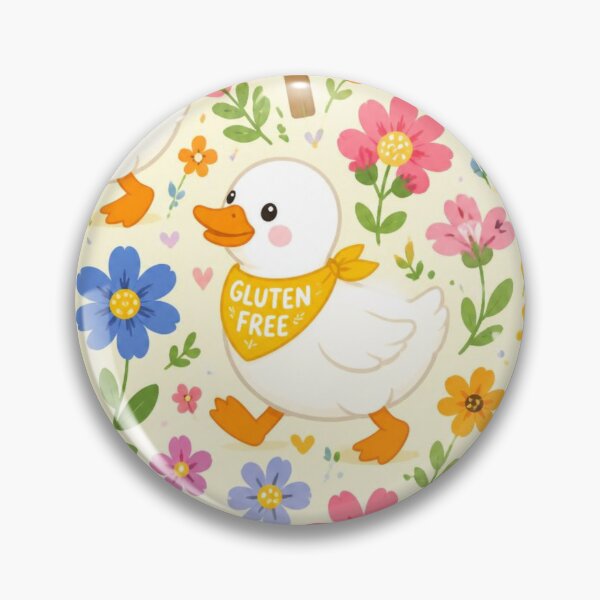 Item preview, Happy Gluten Free Duck Pattern | Cute Floral Ducklings designed and sold by My Gluten Free Life UK.