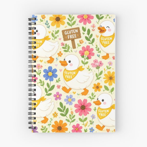 Item preview, Happy Gluten Free Duck Pattern | Cute Floral Ducklings designed and sold by My Gluten Free Life UK.