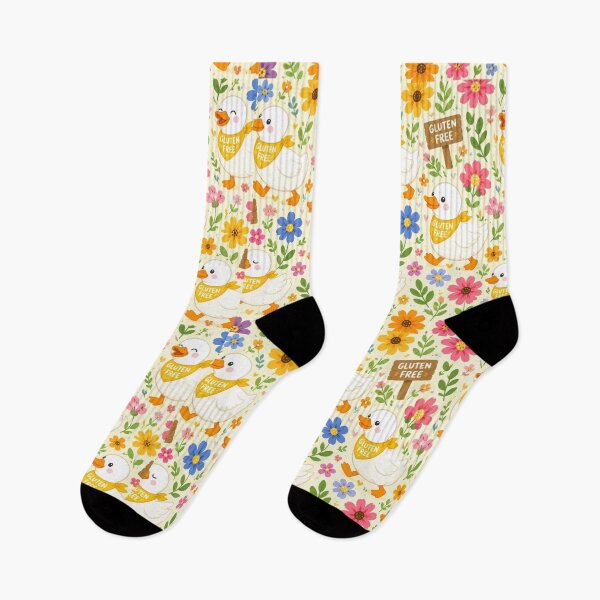 Item preview, Happy Gluten Free Duck Pattern | Cute Floral Ducklings designed and sold by My Gluten Free Life UK.