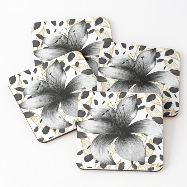 Item preview, Lírio preto e pétalas  designed and sold by DiFraia Studio.