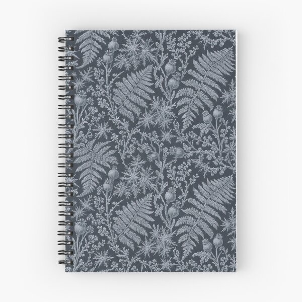 Item preview, Frost Fern Toile Seamless Pattern | Ice Crystal Botanical Toile Silver Blue designed and sold by StickyGuys.