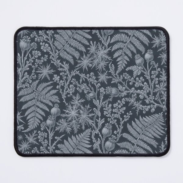 Item preview, Frost Fern Toile Seamless Pattern | Ice Crystal Botanical Toile Silver Blue designed and sold by StickyGuys.