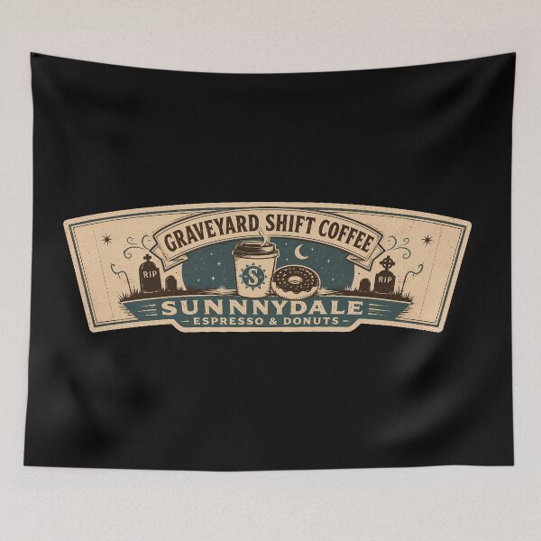 Item preview, Sunnydale Espresso and Donuts Graveyard Shift Cup Sleeve designed and sold by agearb.